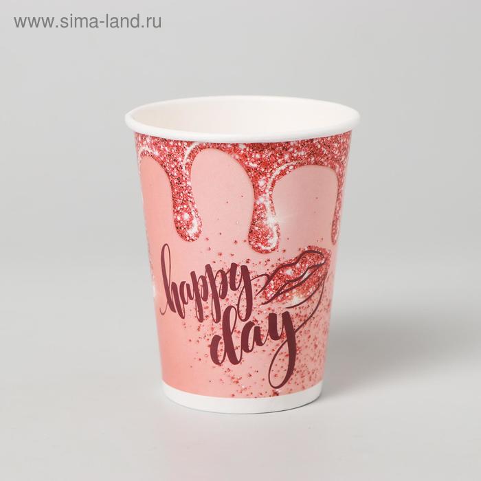

Стаканы бумажные Happy Day, 200 мл, набор 6 шт.