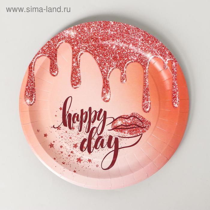 

Тарелка бумажная Happy Day, 23 см, набор 6 шт.