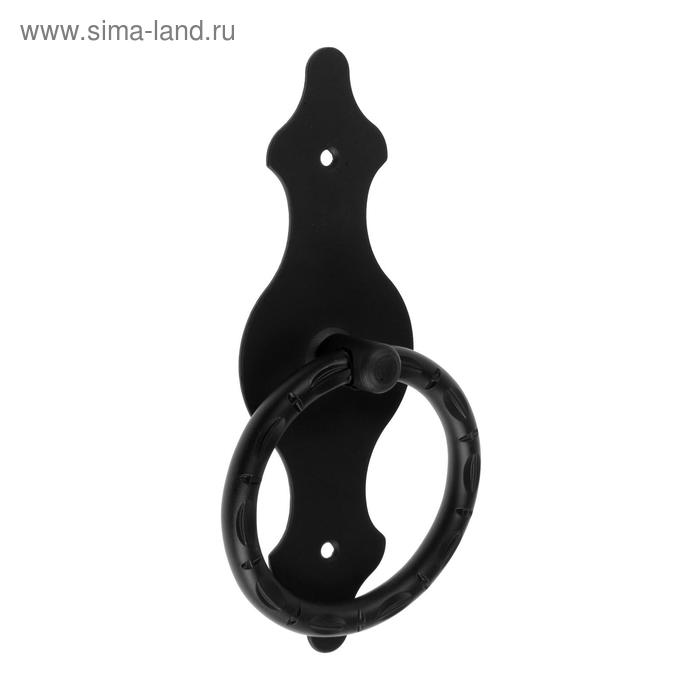 Ручка-кольцо РК-95 мод.1, черный ручка дверная кольцо рк 100 мод 2 стальная чёрная