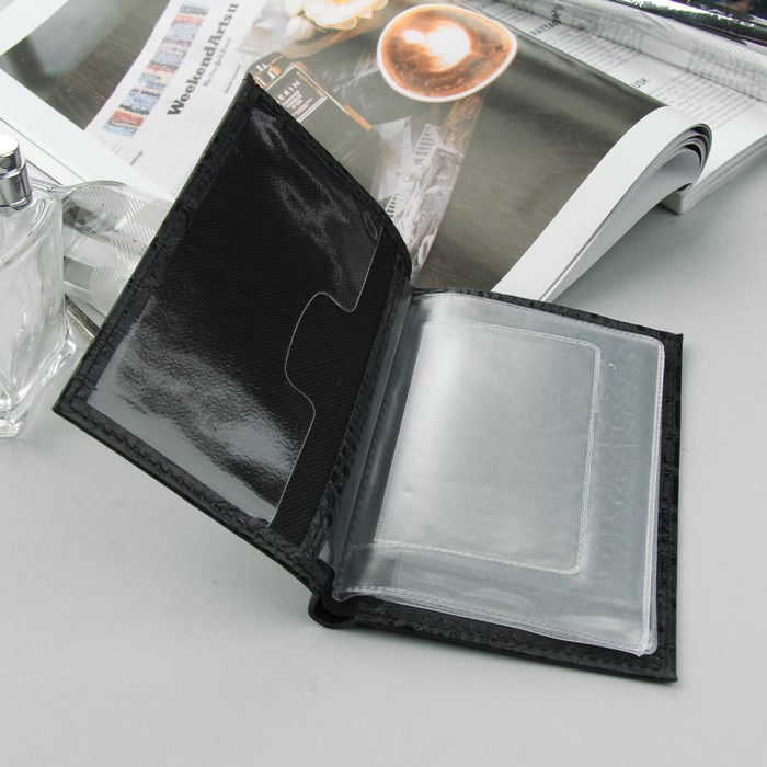 Обложка для автодокументов, цвет чёрный