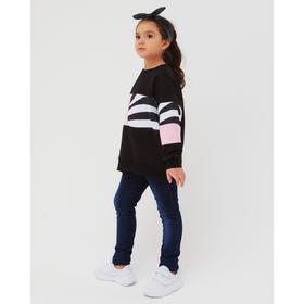 

Свитшот для девочки, цвет чёрный, рост 134-140 см