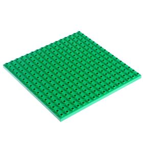 

Пластина-перекрытие для конструктора 25,5 х 25,5 × 0.8 см, цвет зелёный