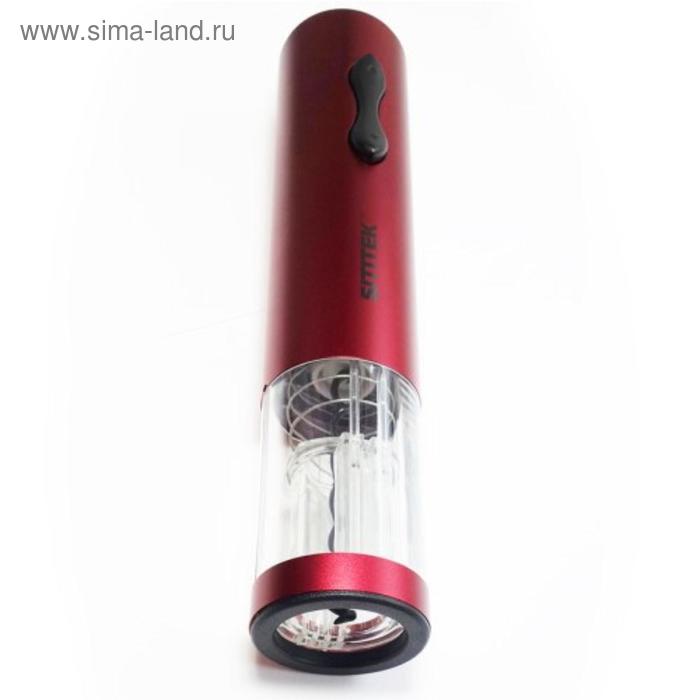 Штопор электрический SITITEK E-Wine R, 4хАА, время откупоривания 9 сек, красный