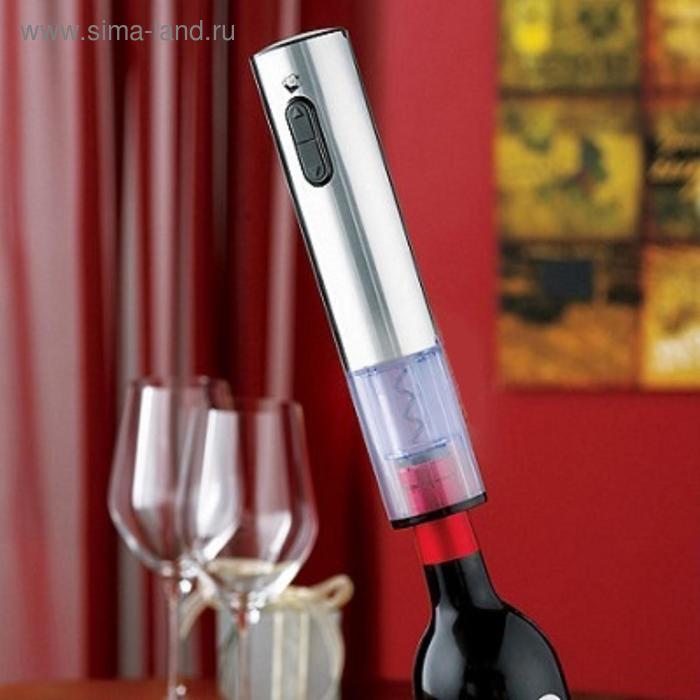 

Штопор электрический SITITEK E-Wine S, 4хАА, время откупоривания 9 сек, серебристый