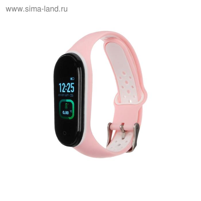 Фитнес-браслет Smarterra Fitmaster TON, 0.96”, TFT, IP65, NFC, 90 мАч, розово-белый