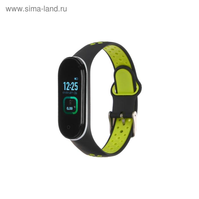 Фитнес-браслет Smarterra Fitmaster TON, 0.96”, TFT, IP65, NFC, 90 мАч, чёрно-зеленый