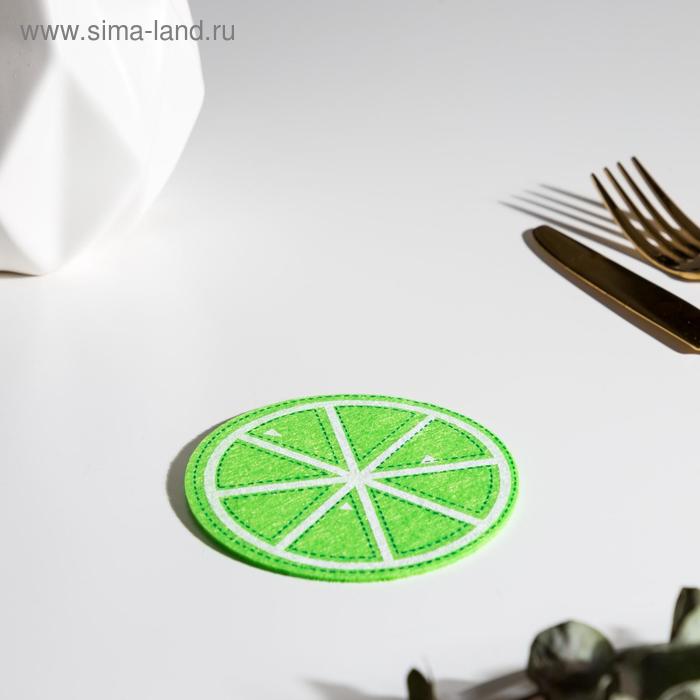 

Подстаканник "Лайм" 10 см, 100% п/э, фетр