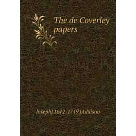 

Книга The de Coverley papers