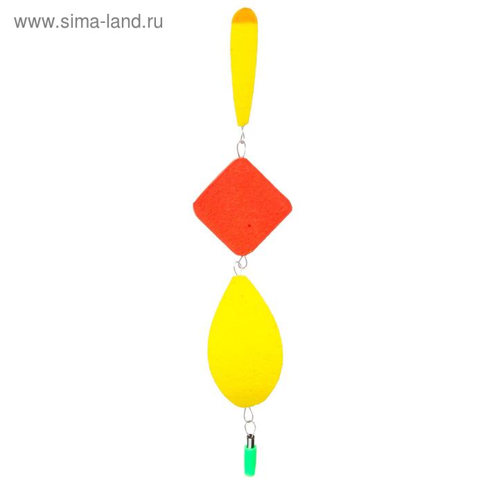 

Поплавок тройной желтый №4