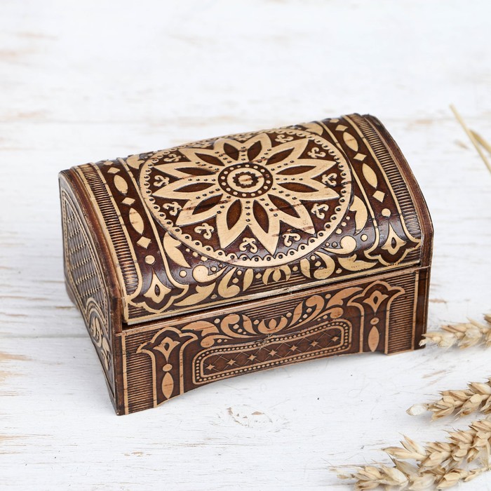 Шкатулка «Сундучок», 10×6×5 см, береста