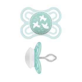 

Пустышка силиконовая с контейнером Perfect, 2 шт., цвет зелёный/бежевый, от 0 до 6 месяцев