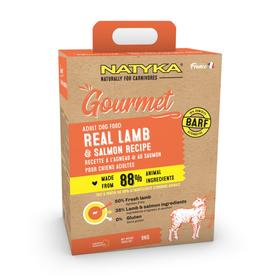 

Сухой корм Natyka gourmet dog adult lamb salmon для собак, ягнёнок/лосось, 9 кг