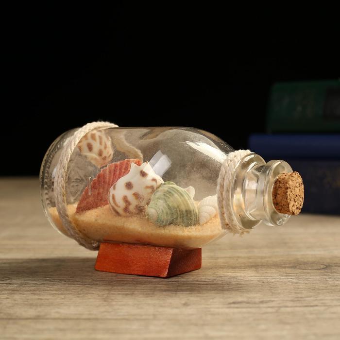 Сувенир в бутылке Ракушки 1266см, микс