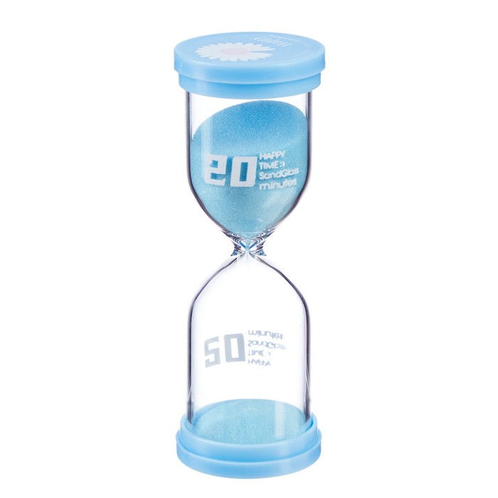 Песочные часы "Ромашки" на 20 минут, 4.4 х 12.6 см, микс