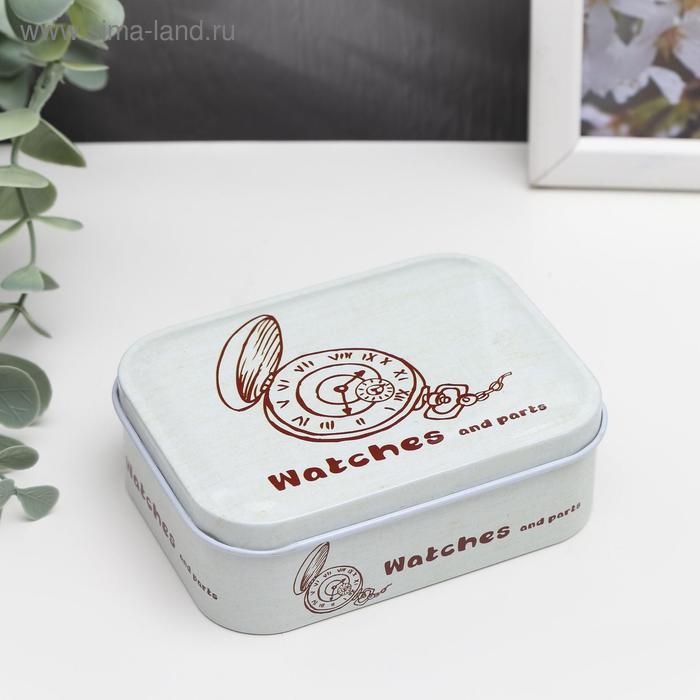 

Шкатулка металл прямоугольная "Карманные часы" 3,1х7,8х10,3 см