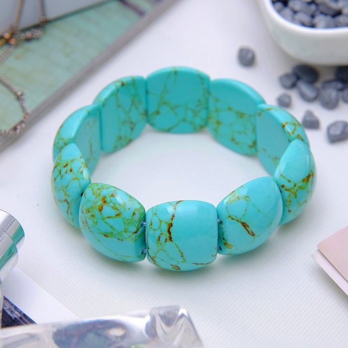 Браслет пластина "Бирюза старая"