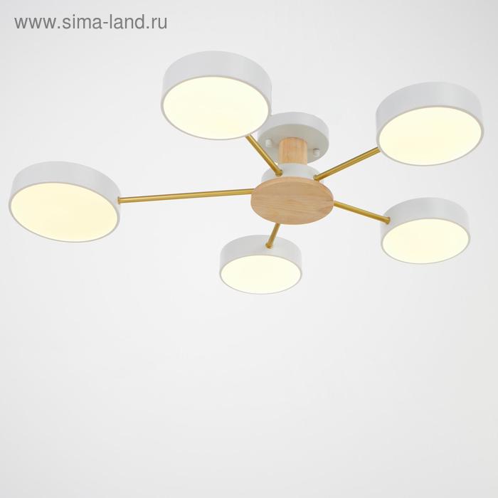 

Светильник 35433/5 LED 120Вт 3000-6000К белый-золото 64х78х13,5 см
