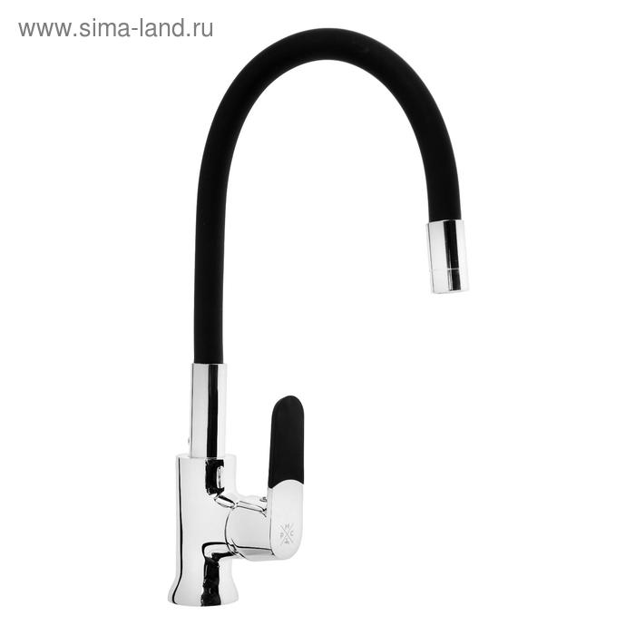 

Смеситель для кухни RMS SL123BL-016F, однорычажный, гибкий излив, хром/черный