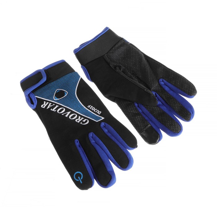 Перчатки для езды на мототехнике, межсезонные, одноразмерные, черно-синий