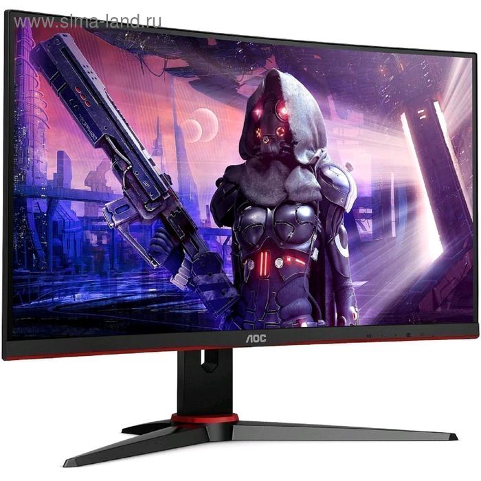 фото Монитор aoc gaming c24g2ae 23.6", va, 1920x1080, 165гц, 1мс, vga, hdmi, dport, чёрный