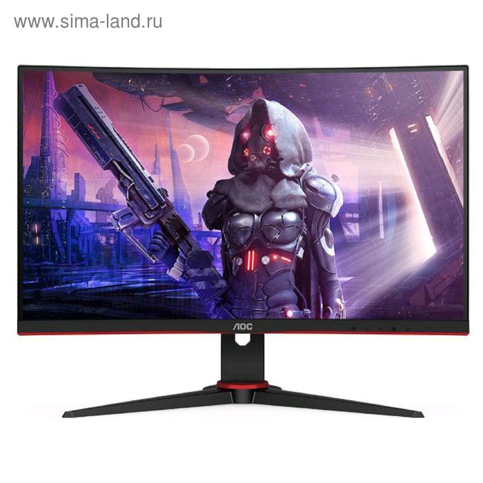 фото Монитор aoc gaming c27g2ae 27", va, 1920x1080, 165гц, 1мс, vga, hdmi, dport, чёрный