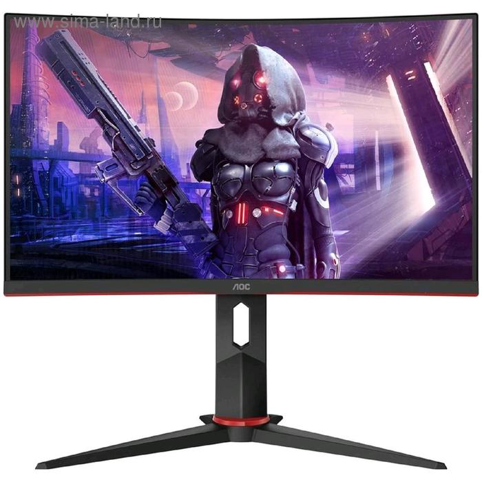 фото Монитор aoc gaming c27g2u/bk 27", va, 1920x1080, 165гц, 1мс, vga, hdmi, dport, чёрный