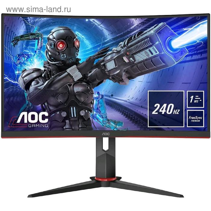 фото Монитор aoc gaming c32g2ze/bk 31.5", va, 1920x1080, 240гц, 1мс, hdmi, dport, чёрный