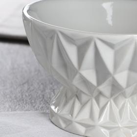 

Конфетница "Оригами", глянец, белая, керамика, 11.5 см
