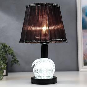 

Лампа настольная 16137/1 E27 40Вт+LED подсветка черный 21х21х34 см