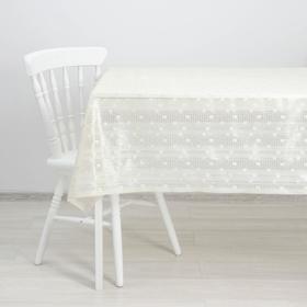 

Клеёнка ажурная Lace «Снежок», ширина 137 см , рулон 20 метров, цвет белый