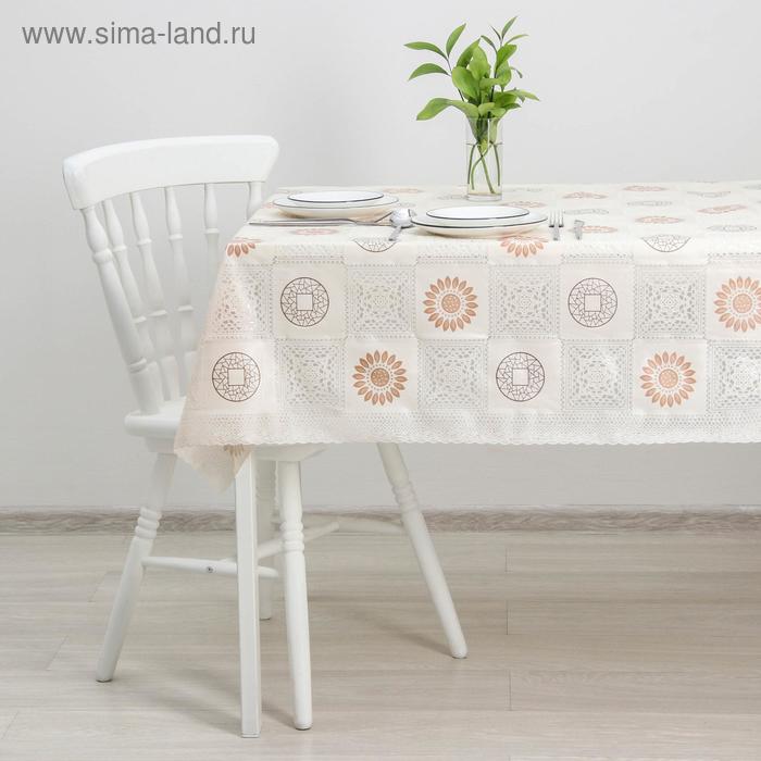 

Клеёнка ажурная Lace «Пионы», ширина 137 см , рулон 20 метров