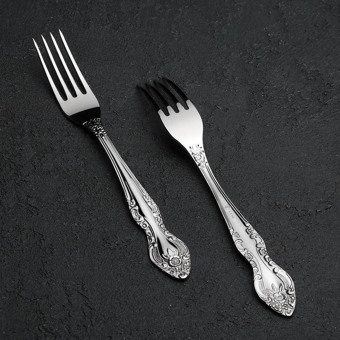 Вилка десертная 18 см "Тройка", толщина 2 мм