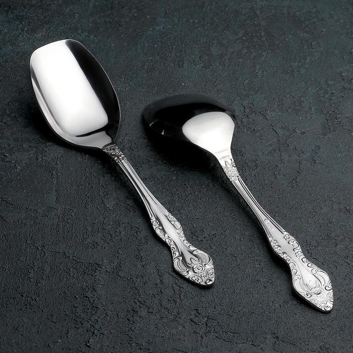 Ложка для салата 21,5 см "Тройка", толщина 2,5 мм