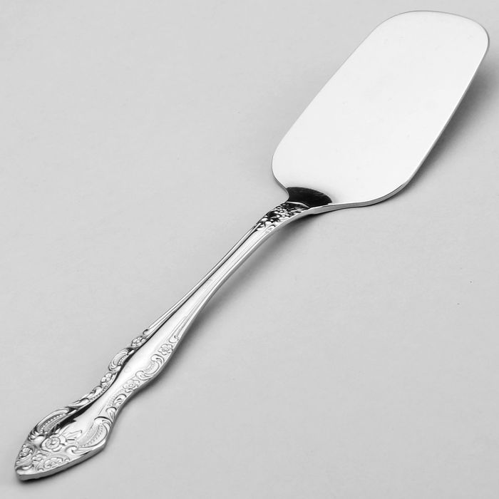 Лопатка для пирожного «Тройка», h=22 см, толщина 2,5 мм, цвет серебряный