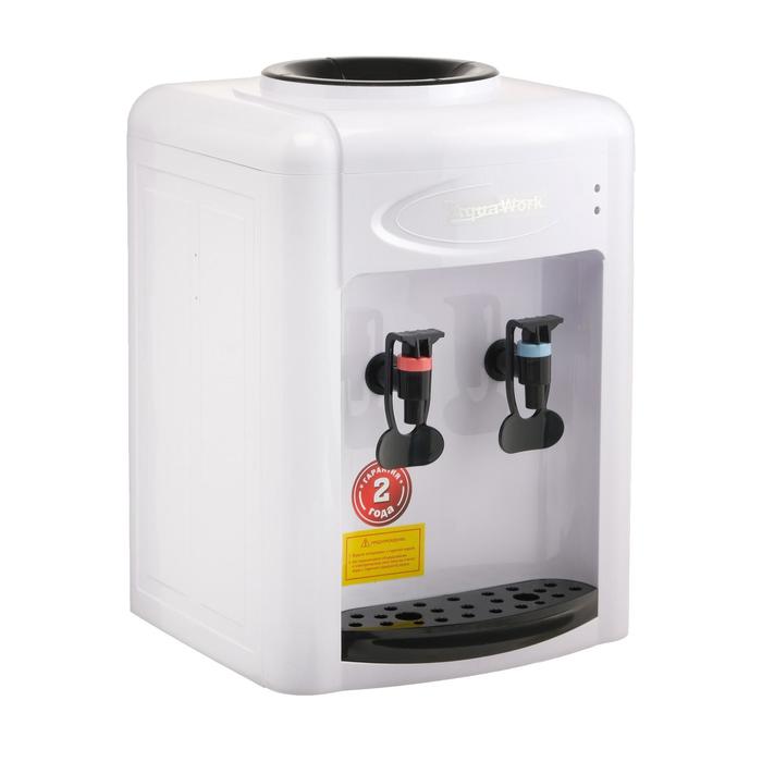 Кулер для воды AquaWork AW 0.7TDR, с нагревом/охлаждением, 700 Вт, белый с черным