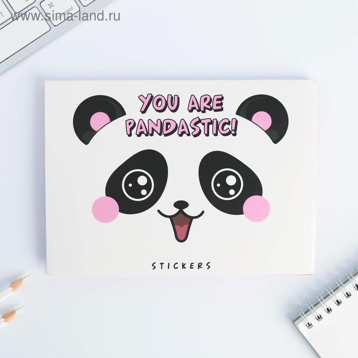 фото Набор блоков для записей с липким краем "pandastic", 8 блоков artfox