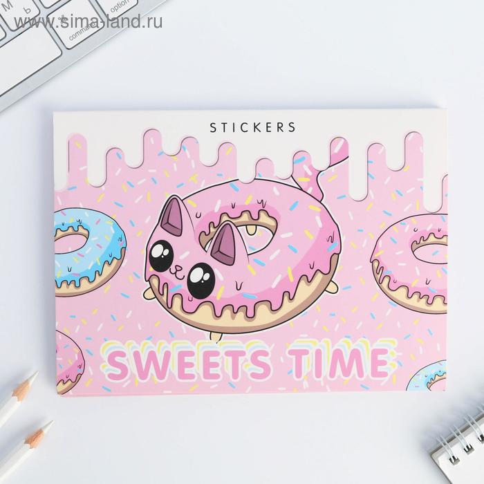 фото Набор блоков для записей с липким краем "sweets time", 8 блоков artfox