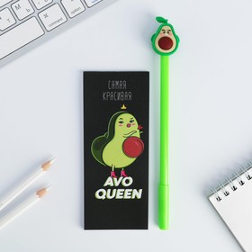 

Набор «Avo queen»: блокнот 32 листа A7 и ручка