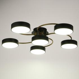 

Светильник 35442/6 LED 144Вт 3000-6000К черный-золото 65х65х12 см