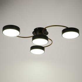 

Светильник 35444/4 LED 96Вт 3000-6000К черный-золото 65х65х12 см