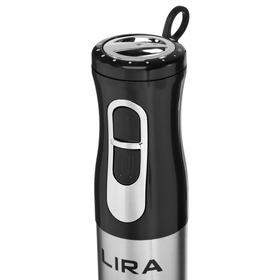 

Блендер LIRA LR 0206, погружной, 1000 Вт, 2 скорости, чёрно-серебристый
