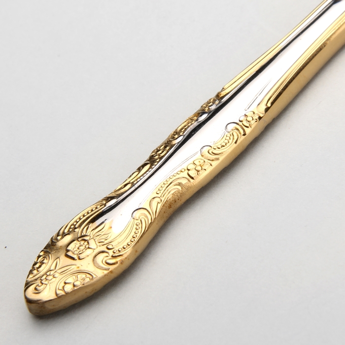 Нож столовый 20 см "Тройка", локальное нитрид-титановое покрытие