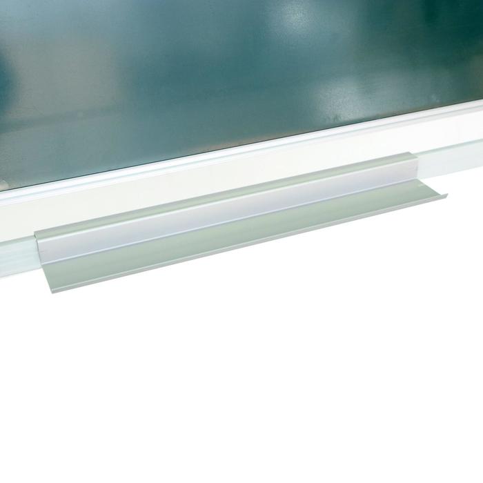 Доска двусторонняя 100х150 см, магнитно-маркерная/меловая, Calligrata СТАНДАРТ, поворотная на мобильном стенде, в алюминиевой рамке, с полочкой