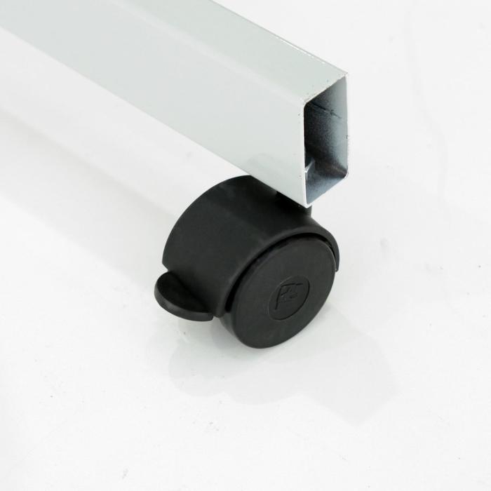 Доска магнитно-маркерная двусторонняя 100х180 см, Calligrata, поворотная на мобильном стенде, в алюминиевой рамке, с полочкой