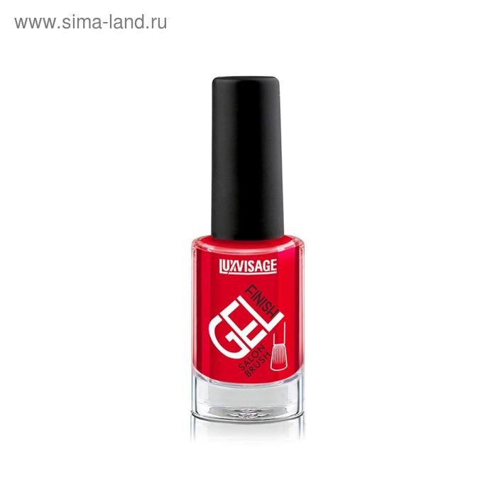 Лак для ногтей Luxvisage GEL finish, тон 07 красный, 9 г лак для ногтей luxvisage gel finish тон 10 черный 9 г