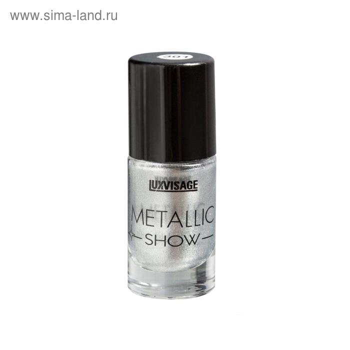 Лак для ногтей Luxvisage Metallic Show тон 301 серебро 9 г 188₽