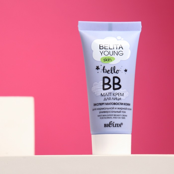 BB-matt крем для лица Belita Young Skin, «Эксперт матовости кожи», 30 мл young skin bb matt крем для лица эксперт матовости кожи