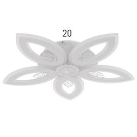 

Люстра с ПДУ 55407/5 108Вт LED, белый с листочками, 60х60х8 см