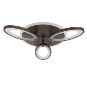 

Люстра с ПДУ 32791/3+3 66+32Вт LED, кофейный, 51х51х9 см