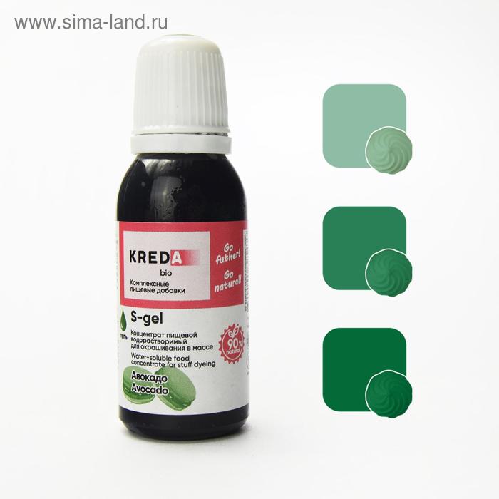 

Краситель пищевой S-gel, водорастворимый, авокадо, 20 мл
